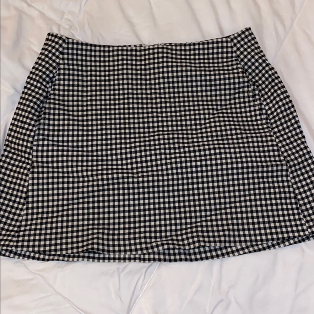 Urban Outfitters checkered mini skirt